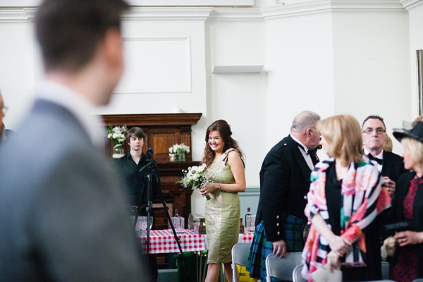 Elizabeth Filmore wedding dress, Shoreditch wedding, East London wedding, Emma Case alternative wedding photography