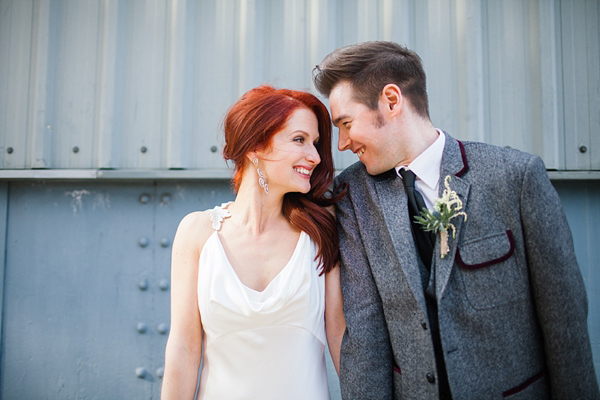 Elizabeth Filmore wedding dress, Shoreditch wedding, East London wedding, Emma Case alternative wedding photography