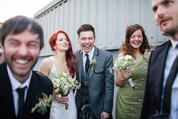 Elizabeth Filmore wedding dress, Shoreditch wedding, East London wedding, Emma Case alternative wedding photography