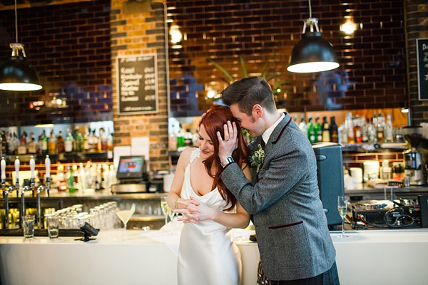 Elizabeth Filmore wedding dress, Shoreditch wedding, East London wedding, Emma Case alternative wedding photography