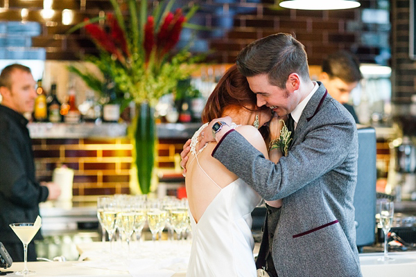 Elizabeth Filmore wedding dress, Shoreditch wedding, East London wedding, Emma Case alternative wedding photography