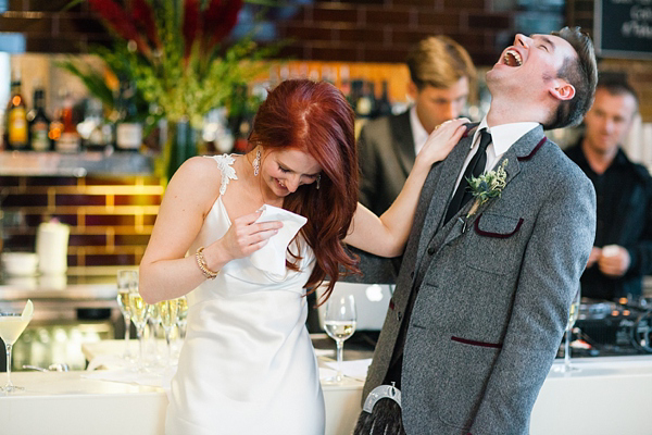 Elizabeth Filmore wedding dress, Shoreditch wedding, East London wedding, Emma Case alternative wedding photography