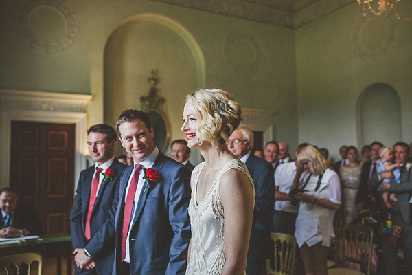 1920s jazz inspired wedding, vintage flapper girl wedding dress, Elizabeth Avey vintage wedding dresses, Jordanna Marston Photography