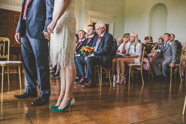 1920s jazz inspired wedding, vintage flapper girl wedding dress, Elizabeth Avey vintage wedding dresses, Jordanna Marston Photography