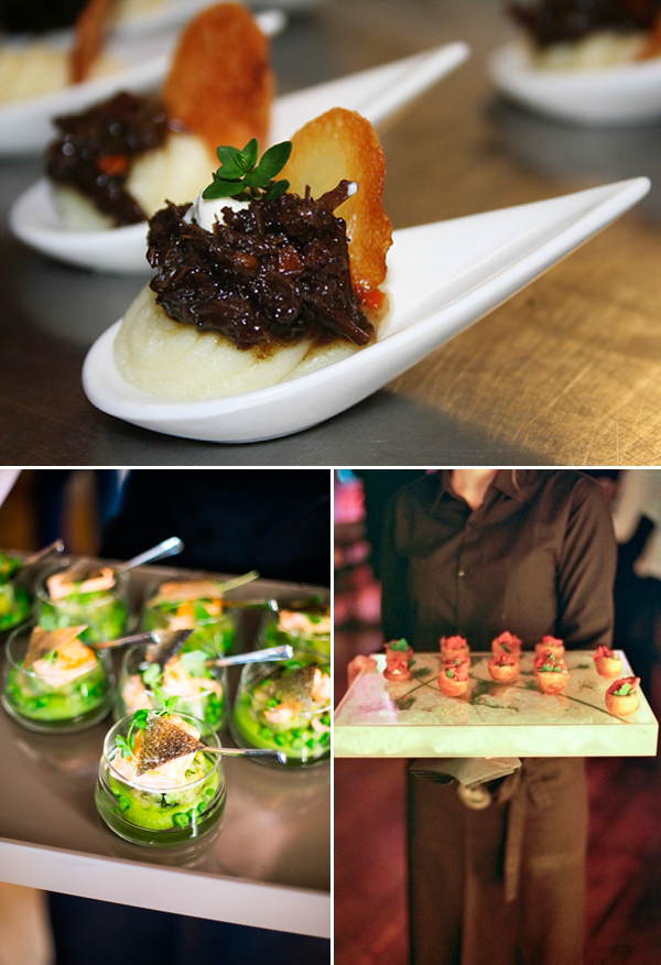 Creative canapes, wedding catering ideas, reinvention of the canapes, Kalm Kitchen, Wedding Caterers