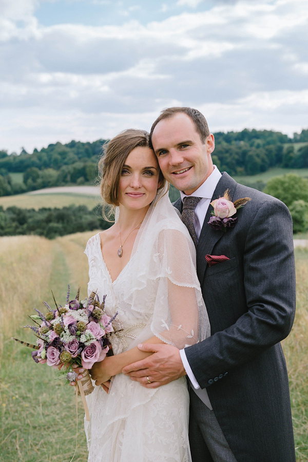 Edwardian garden party inspired wedding, Jane Bourvis wedding dress, wedding on a farm, Summer wedding, Lilac bridesmaids dresses, Julie Skelton Photography