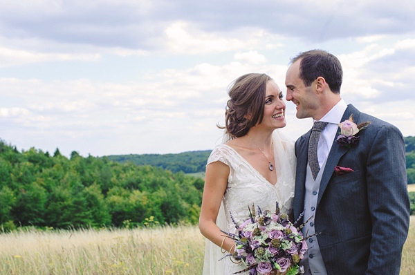 Edwardian garden party inspired wedding, Jane Bourvis wedding dress, wedding on a farm, Summer wedding, Lilac bridesmaids dresses, Julie Skelton Photography