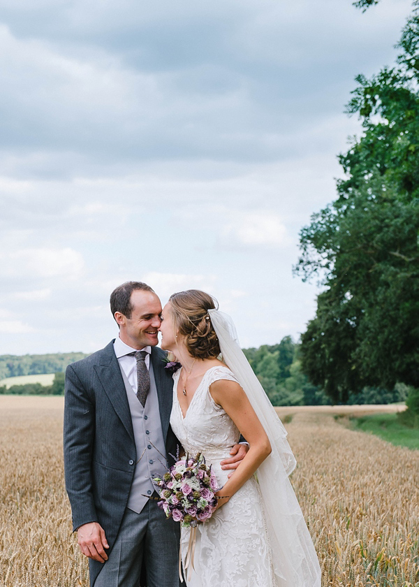 Edwardian garden party inspired wedding, Jane Bourvis wedding dress, wedding on a farm, Summer wedding, Lilac bridesmaids dresses, Julie Skelton Photography