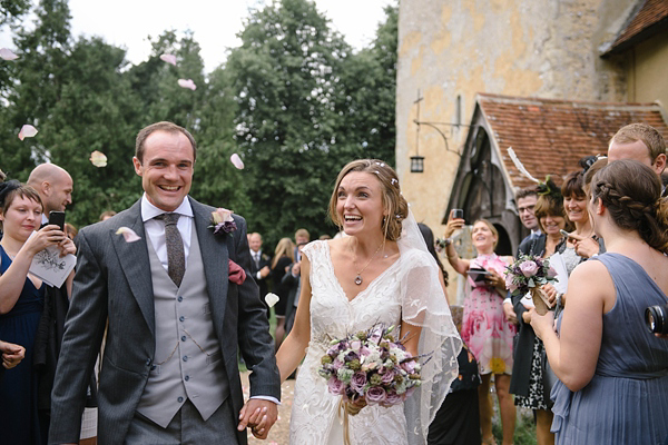 Edwardian garden party inspired wedding, Jane Bourvis wedding dress, wedding on a farm, Summer wedding, Lilac bridesmaids dresses, Julie Skelton Photography