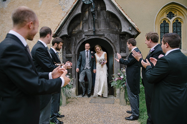 Edwardian garden party inspired wedding, Jane Bourvis wedding dress, wedding on a farm, Summer wedding, Lilac bridesmaids dresses, Julie Skelton Photography