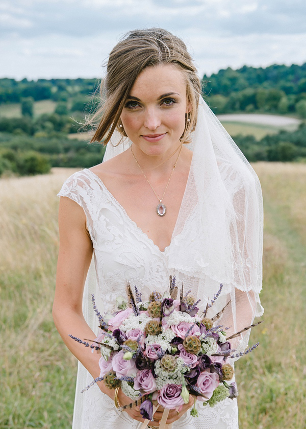 Edwardian garden party inspired wedding, Jane Bourvis wedding dress, wedding on a farm, Summer wedding, Lilac bridesmaids dresses, Julie Skelton Photography