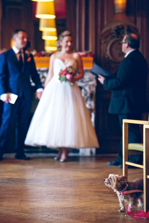 Ian Stuart wedding dress, bright and colourful wedding, Cowley Manor weddings, orange weddings, pink wedding, quirky wedding, non traditional wedding // All images by Nova Photography - novaweddingphotography.co.uk