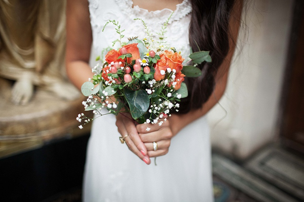 Jane Bourvis wedding dress, Urban London wedding, Touch of vintage wedding, Battersea Arts Centre weddings, Tom Powell Photography at www.tompowellweddingphoto.com