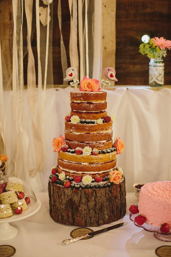 Terry Fox wedding dress, Donna Crain headpiece, quirky and fun barn wedding, Craig and Kate Photography