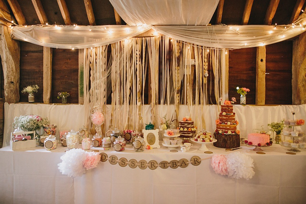 Terry Fox wedding dress, Donna Crain headpiece, quirky and fun barn wedding, Craig and Kate Photography