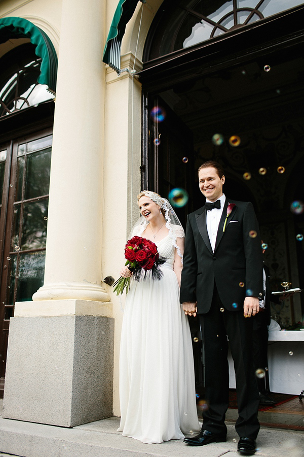 1920s inspired wedding, Swedish wedding, wedding in Sweden, Jenny Packham wedding dress