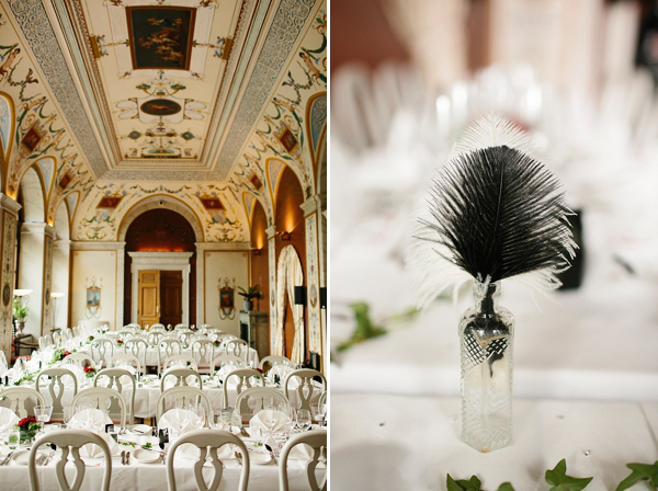 1920s inspired wedding, Swedish wedding, wedding in Sweden, Jenny Packham wedding dress