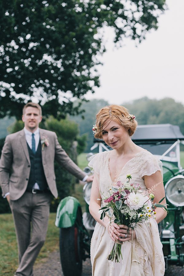 A 1920s and 1930s Antique and Old Fashioned Vintage Inspired Barn Wedding