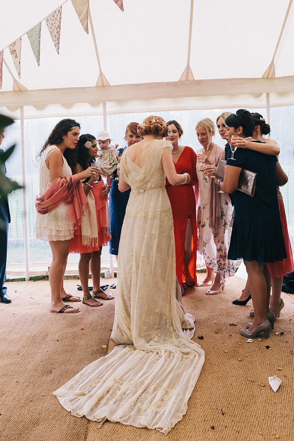 1920s inspired wedding, 1930s inspired wedding, antique wedding, vintage inspired wedding, Jane Bourvis wedding dress, rainy day wedding, Eclection Photography