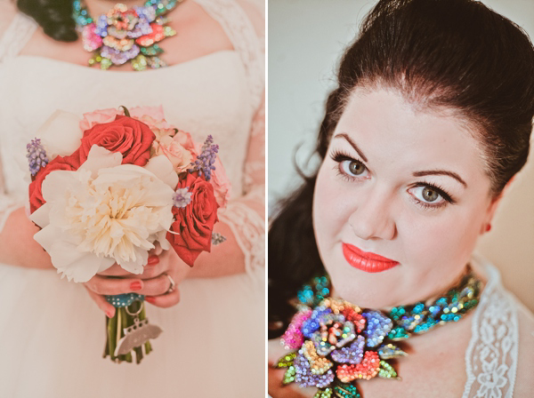 1950s retro kitsch wedding, polka dot wedding, photography by Helen Russell