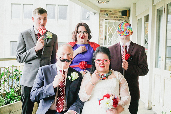 1950s retro kitsch wedding, polka dot wedding, photography by Helen Russell