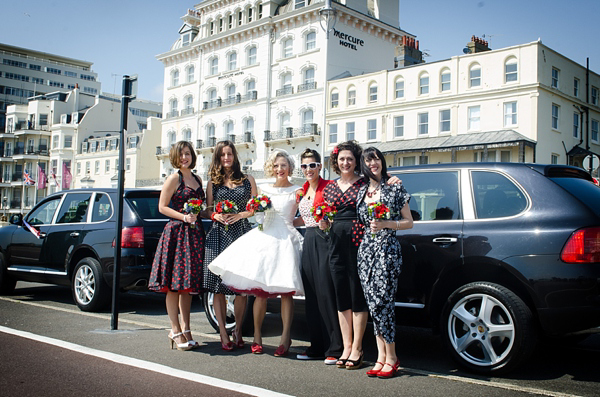 Civil Partnership, lesbian wedding, gay wedding, same sex wedding, retro 50s wedding, seaside wedding. Photography by Emmest Photography, find them here www.emmestphotography.co.uk