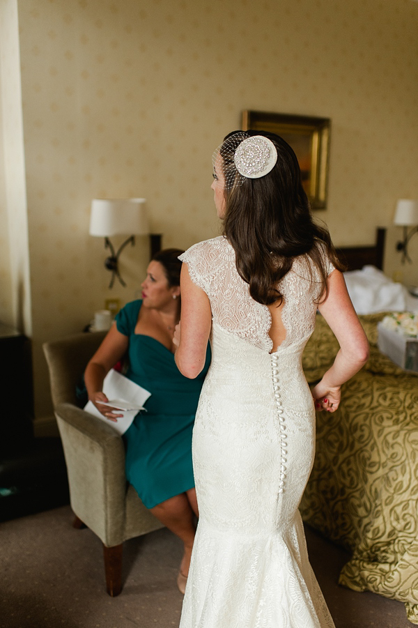 Suzanne Neville wedding dress, Miss Bush Bridal Wear, Bride in red lipstick, Bride with long loose hair - Images by Alexa Loy, find her at www.alexa-loy.com