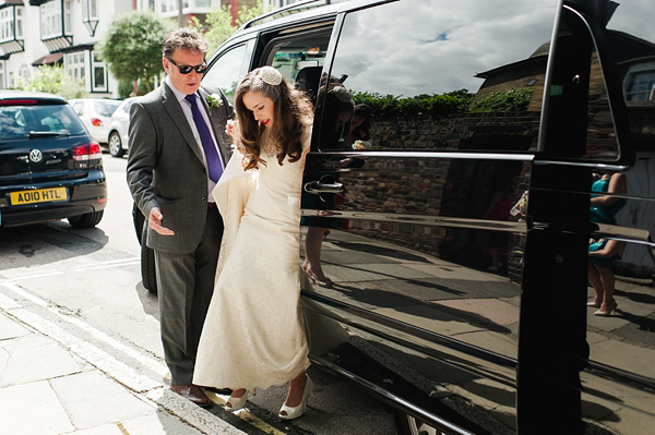 Suzanne Neville wedding dress, Miss Bush Bridal Wear, Bride in red lipstick, Bride with long loose hair - Images by Alexa Loy, find her at www.alexa-loy.com