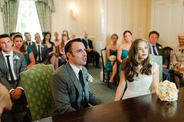 Suzanne Neville wedding dress, Miss Bush Bridal Wear, Bride in red lipstick, Bride with long loose hair - Images by Alexa Loy, find her at www.alexa-loy.com