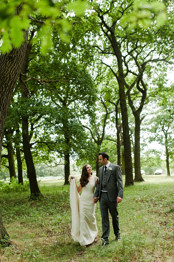 Suzanne Neville wedding dress, Miss Bush Bridal Wear, Bride in red lipstick, Bride with long loose hair - Images by Alexa Loy, find her at www.alexa-loy.com