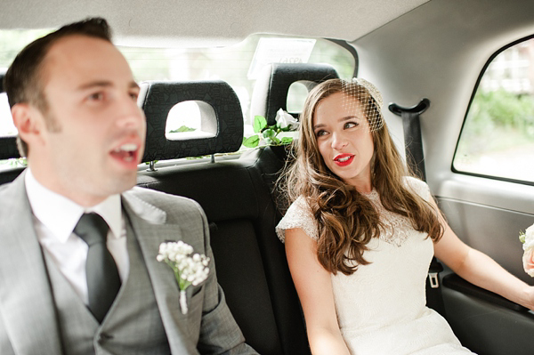 Suzanne Neville wedding dress, Miss Bush Bridal Wear, Bride in red lipstick, Bride with long loose hair - Images by Alexa Loy, find her at www.alexa-loy.com