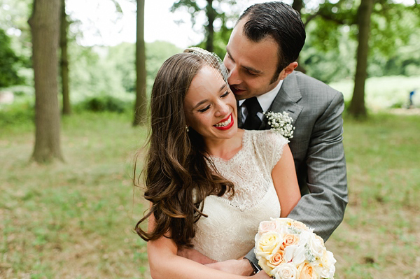 Suzanne Neville wedding dress, Miss Bush Bridal Wear, Bride in red lipstick, Bride with long loose hair - Images by Alexa Loy, find her at www.alexa-loy.com