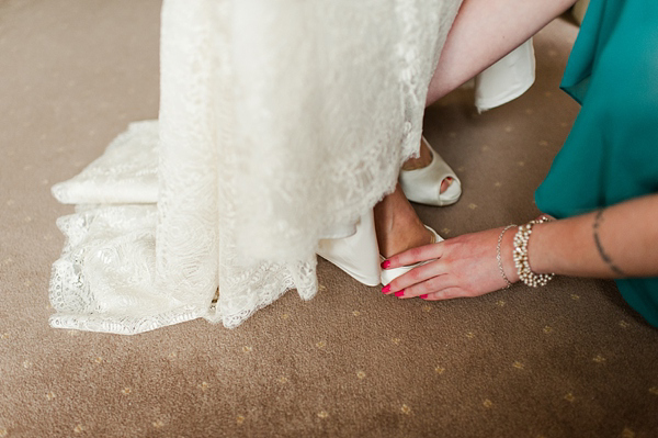 Suzanne Neville wedding dress, Miss Bush Bridal Wear, Bride in red lipstick, Bride with long loose hair - Images by Alexa Loy, find her at www.alexa-loy.com