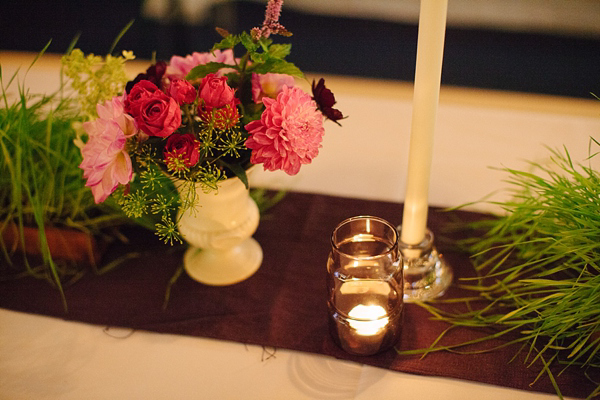 Dahlia flower crown, The Flower Appreciation Society, colourful wedding, London Canal Museum wedding, Islington Town Hall Wedding, Photography by Camilla Arnhold - find her at www.camillaarnholdphotography.com