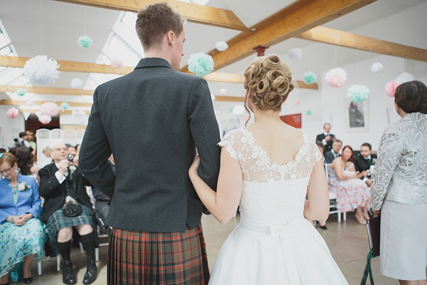Pastel colour Spring time wedding in Scotland