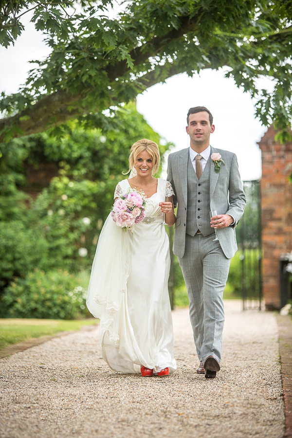 Gaynes Park Wedding, Essex Wedding, red wedding shoes, Photography by Dominic Whiten at www.dominicwhiten.co.uk