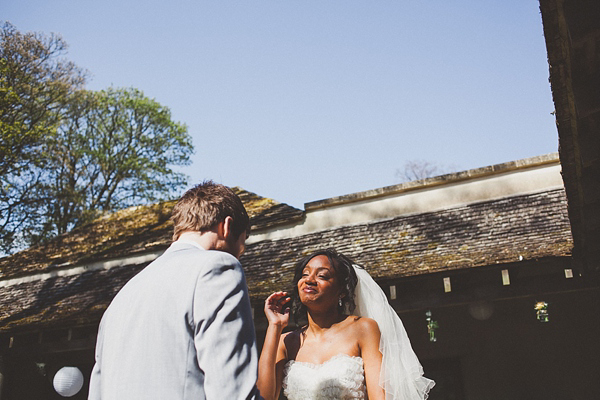 Beautiful black bride, 1950s vintage tiered wedding dress, Photography by Jordanna Marston