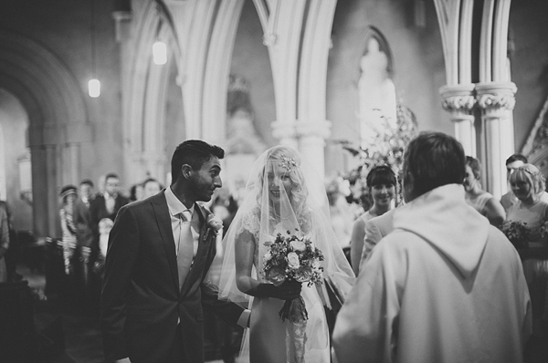 David Fielden Wedding Dress, rustic barn wedding, pastel colour wedding