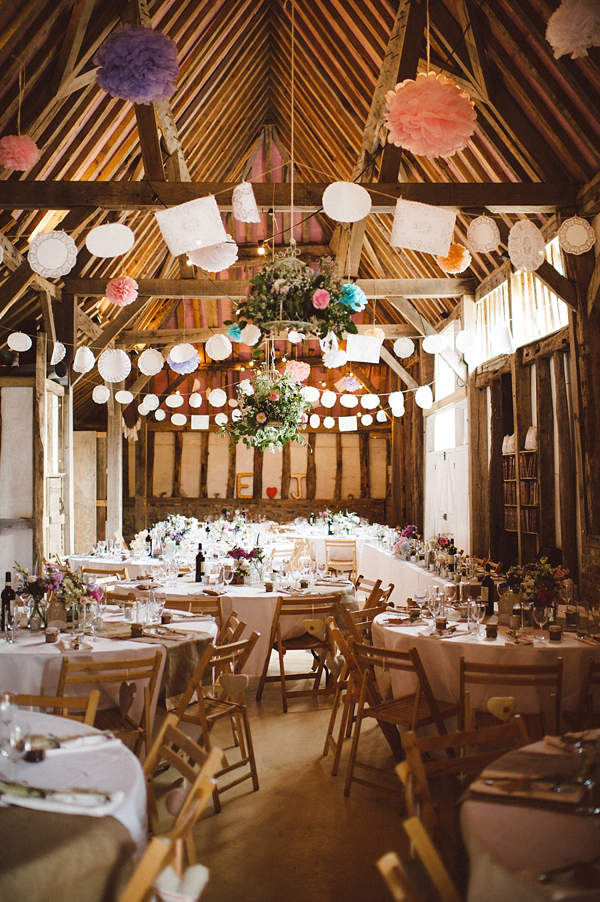 David Fielden Wedding Dress, rustic barn wedding, pastel colour wedding