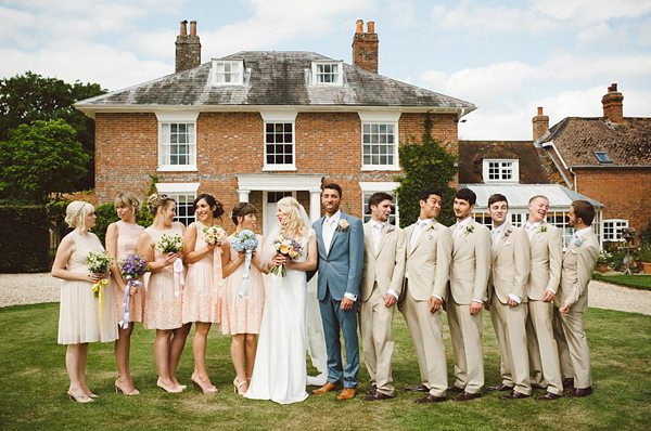 David Fielden Wedding Dress, rustic barn wedding, pastel colour wedding