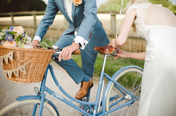 David Fielden Wedding Dress, rustic barn wedding, pastel colour wedding