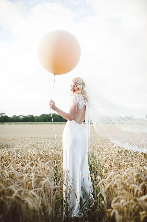 David Fielden Wedding Dress, rustic barn wedding, pastel colour wedding