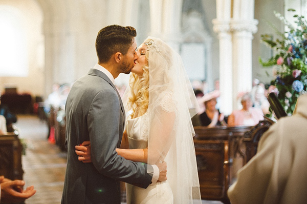 David Fielden Wedding Dress, rustic barn wedding, pastel colour wedding