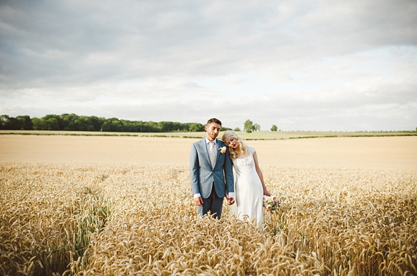 David Fielden Wedding Dress, rustic barn wedding, pastel colour wedding