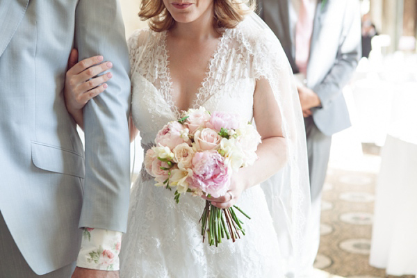 Claire Pettibone bride, Juliet cap veil,  Woburn Sculpture Gallery, Bedfordshire Wedding, Cat Hepple Photograpy