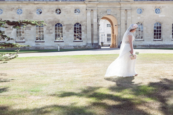 Claire Pettibone bride, Juliet cap veil,  Woburn Sculpture Gallery, Bedfordshire Wedding, Cat Hepple Photograpy