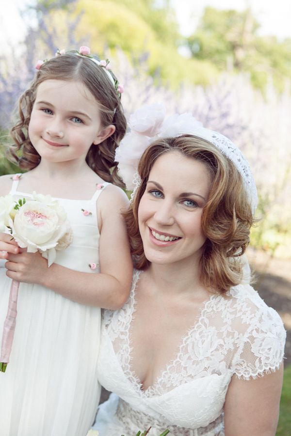 Claire Pettibone bride, Juliet cap veil,  Woburn Sculpture Gallery, Bedfordshire Wedding, Cat Hepple Photograpy