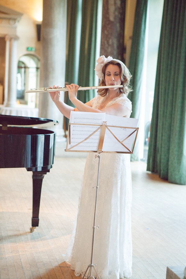 Claire Pettibone bride, Juliet cap veil,  Woburn Sculpture Gallery, Bedfordshire Wedding, Cat Hepple Photograpy