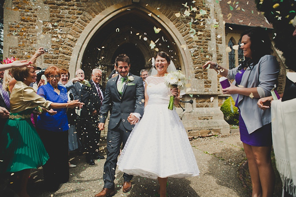 Polka Dot Green Wedding, Barn Wedding, Shabby Chic Style Wedding, Amy B Photography