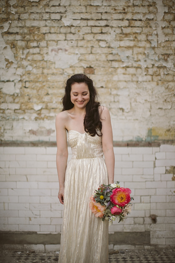 Mint green wedding, gold wedding, alternative wedding, gold wedding shoes, Photography by Tom Ravenshear